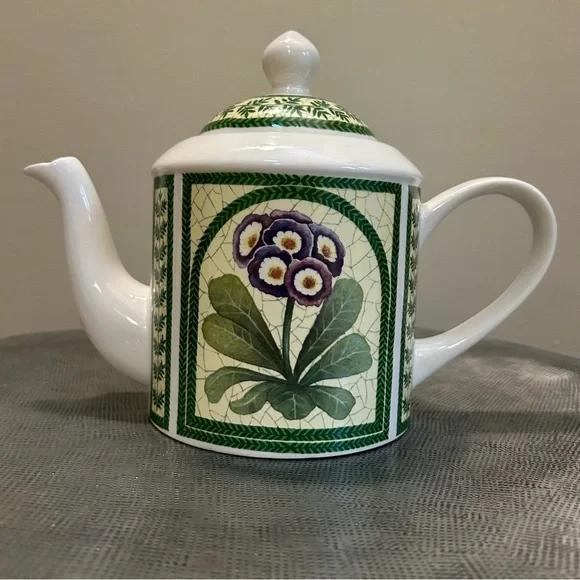 Arthur Wood ~ Primrose Botanical Vintage Large Teapot with Lid Made in England - Picture 3 of 13